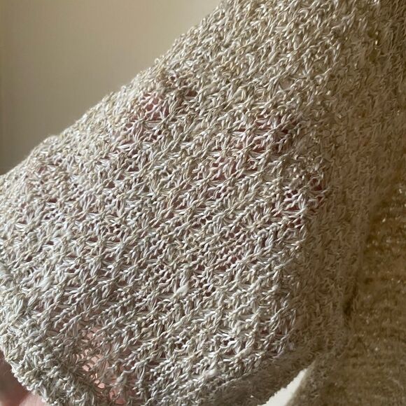 VTG 90s Open Knit Short Sleeve Mix Matched Buttons - Picture 8 of 9